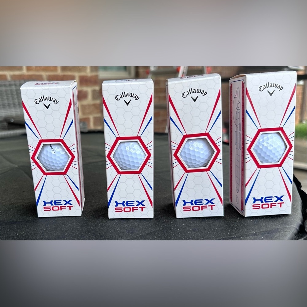 Callaway Hex Soft Golf Balls (4) three ball sleeves